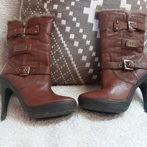 Guess Benny Platform Booties